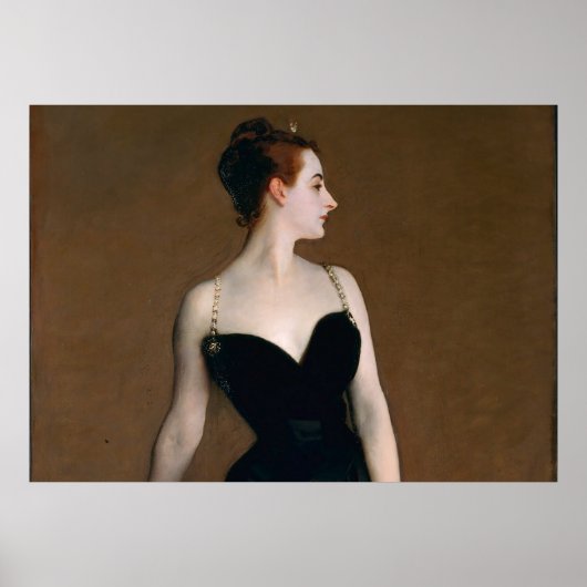 John Singer Sargent Madame X Classic Portrait ポスター (正面)