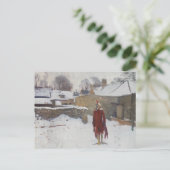 John Singer Sargent - Mannikin in the Snow ポストカード (スタンド正面)