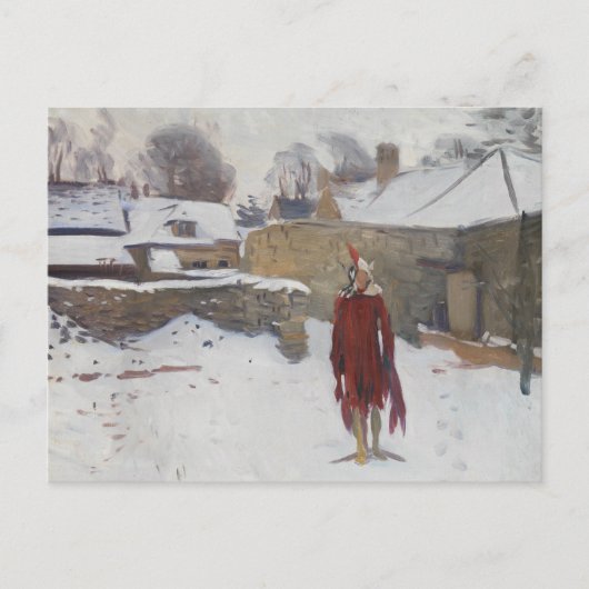 John Singer Sargent - Mannikin in the Snow ポストカード (正面)