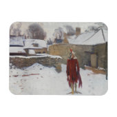 John Singer Sargent - Mannikin in the Snow マグネット (横)