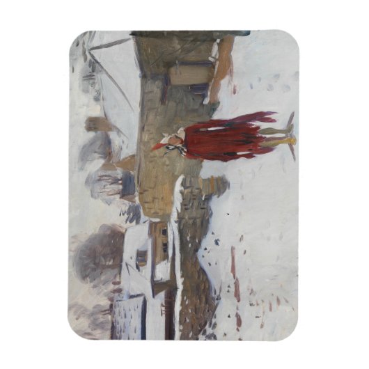 John Singer Sargent - Mannikin in the Snow マグネット (縦)