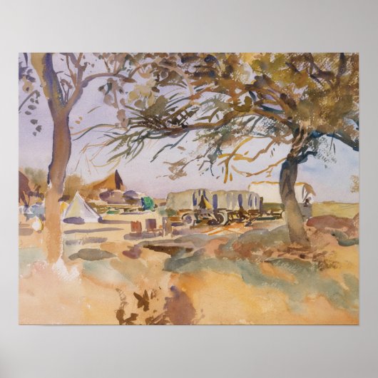 John Singer Sargent - Military Camp ポスター (正面)
