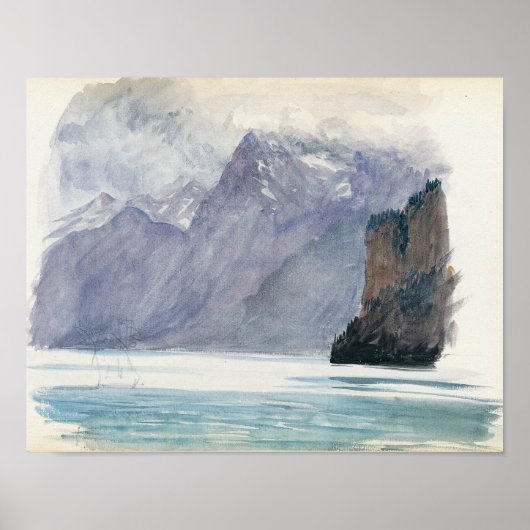 John Singer Sargent - Mountain Lake ポスター (正面)