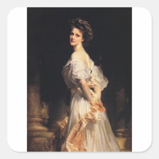 John Singer Sargent - Nancy Astor -ファインアート スクエアシール