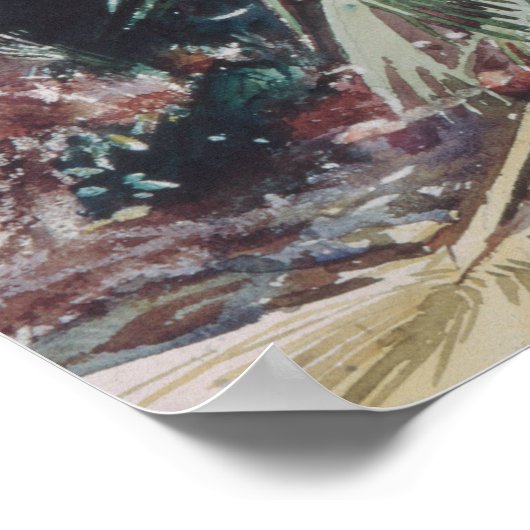 John Singer Sargent - Palmettos ポスター (角)