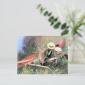 John Singer Sargent - Paul Helleuは彼と共に立つ ポストカード (スタンド正面)