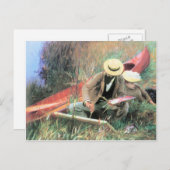 John Singer Sargent - Paul Helleuは彼と共に立つ ポストカード (正面/裏面)