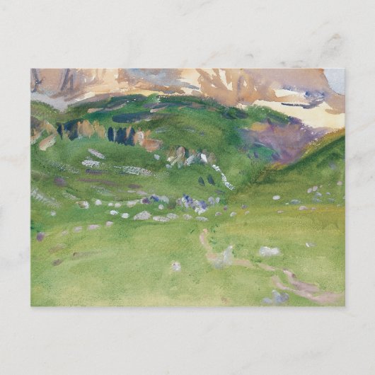John Singer Sargent - Seller Alp, Dolomites ポストカード (正面)