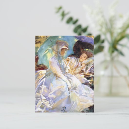 John Singer Sargent - Simplon Pass.読の ポストカード (スタンド正面)