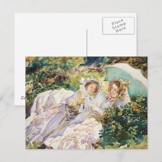 John Singer Sargent - Simplon Pass - The Tease ポストカード (正面/裏面)