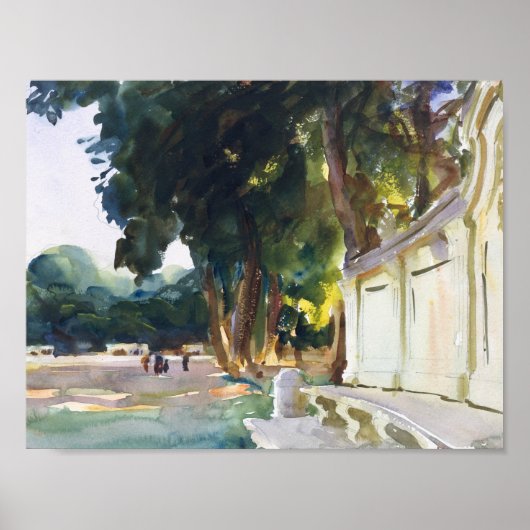 John Singer Sargent - Spanish Midday, Aranjuez ポスター (正面)