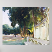 John Singer Sargent - Spanish Midday, Aranjuez ポスター (正面)