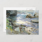 John Singer Sargent - Stream and Rocks ポストカード (正面/裏面)