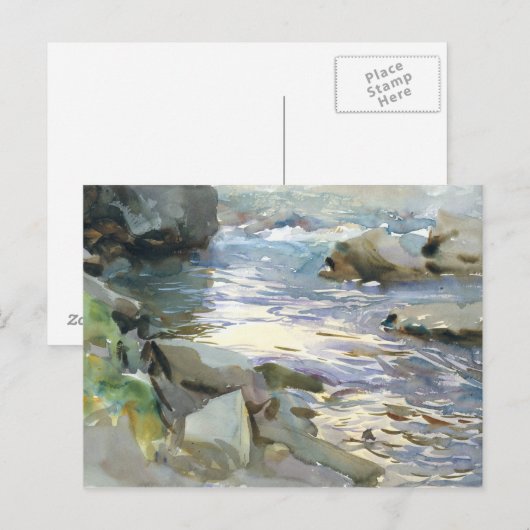 John Singer Sargent - Stream and Rocks ポストカード (正面/裏面)