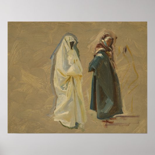 John Singer Sargent - Study of Two Bedouins ポスター (正面)