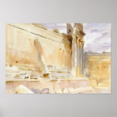 John Singer Sargent - Temple of Bacchus, Baalbeck ポスター (正面)