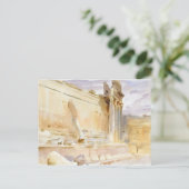 John Singer Sargent - Temple of Bacchus, Baalbeck ポストカード (スタンド正面)