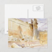 John Singer Sargent - Temple of Bacchus, Baalbeck ポストカード (正面/裏面)