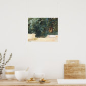 John Singer Sargent - Terrace and Gardens ポスター (キッチン)