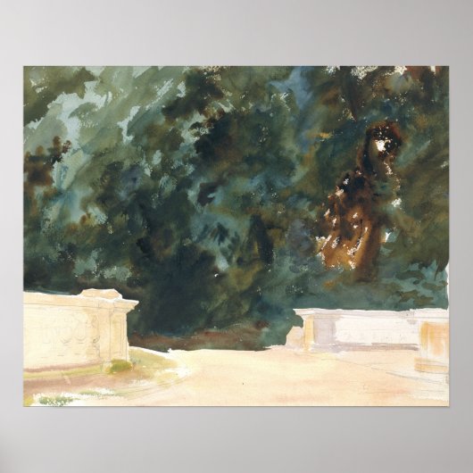 John Singer Sargent - Terrace and Gardens ポスター (正面)