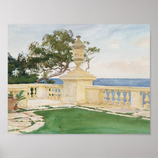 John Singer Sargent - Terrace, Vizcaya ポスター (正面)