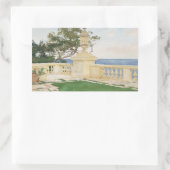 John Singer Sargent - Terrace, Vizcaya 長方形シール (バッグ)