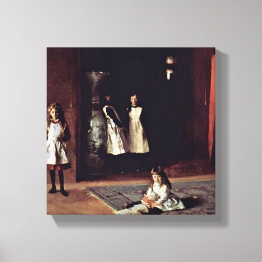 John Singer Sargent - The Boitの娘 キャンバスプリント (正面)