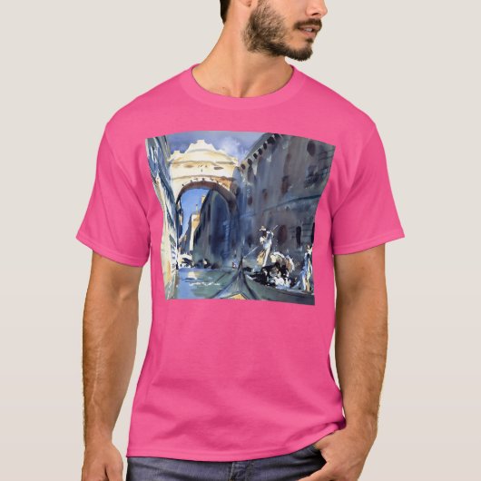 John Singer Sargent - The Bridge Of Sighs Venice Tシャツ (正面)