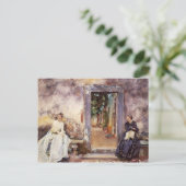 John Singer Sargent - The Garden Wall ポストカード (スタンド正面)