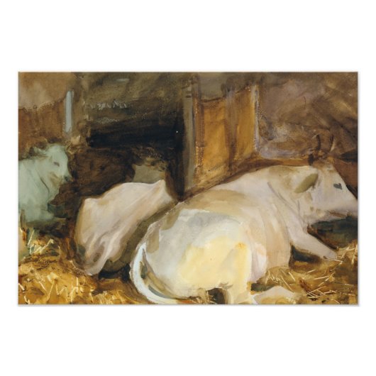 John Singer Sargent - Three Oxen フォトプリント (正面)