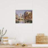 John Singer Sargent - Venetian Canal ポスター (キッチン)