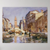 John Singer Sargent - Venetian Canal ポスター (正面)