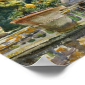 John Singer Sargent - Villa di Marlia, Lucca ポスター (角)