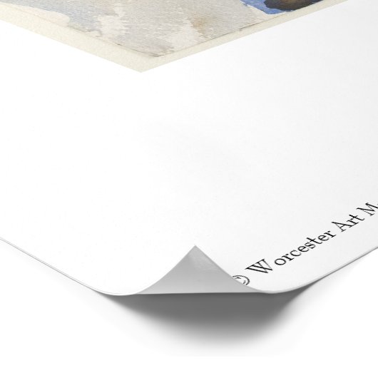 John Singer Sargent Water color - Seascape ポスター (角)