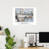 John Singer Sargent Water color - Seascape ポスター (ホームオフィス)