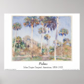 John Singer Sargent Watercolor - Palms ポスター (正面)