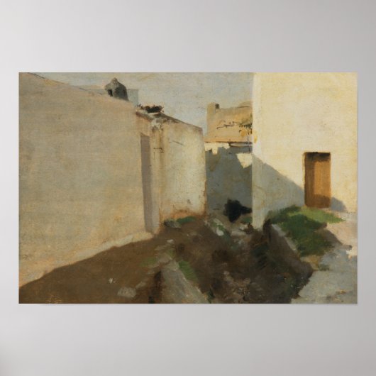 John Singer Sargent - White Walls in Sunlight ポスター (正面)