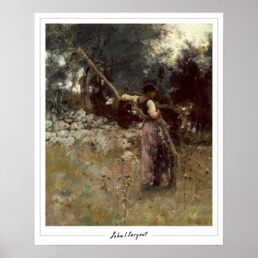 John Singer Sargent Zeding Art Poster #12-2 ポスター (正面)