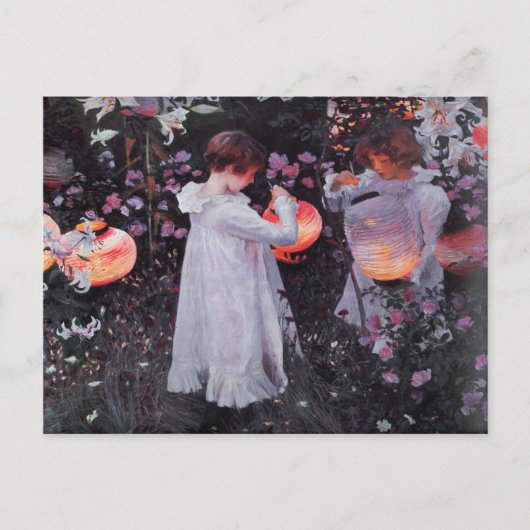 John Singer Sargent'sのハガキ絵画ー ポストカード (正面)