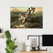 John Singleton CopleyによるWatsonとShark ポスター (ホームオフィス)