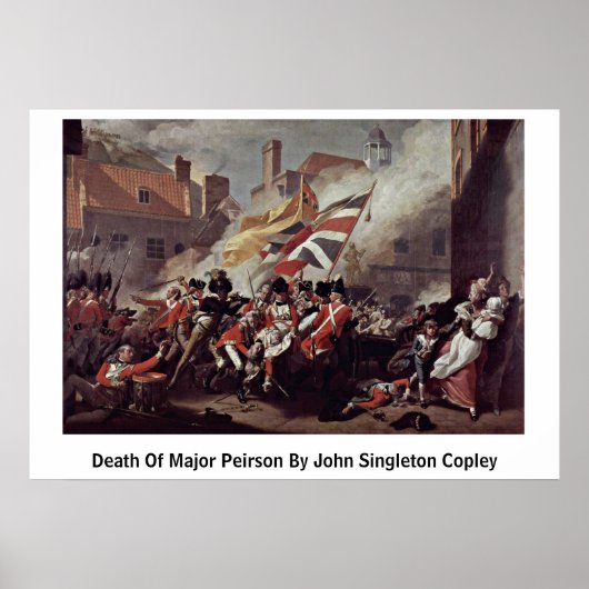 John Singleton Copley専攻のによるPeirsonの死 ポスター (正面)