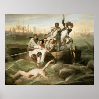 John Singleton Copley WatsonとShark ポスター