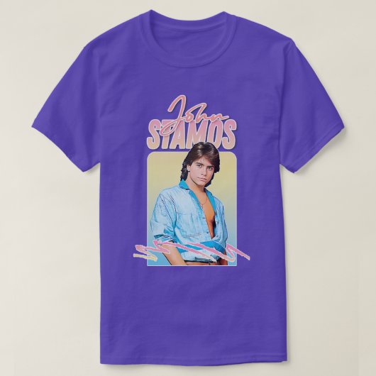 John Stamos 80s美学 Tシャツ (デザイン正面)