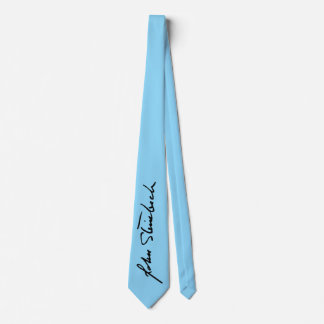 John Steinbeck Signature Necktie - Blue ネクタイ