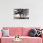 John Stimmy - Seascape勉強with Rain Cloud キャンバスプリント (インサイチュ (リビング))