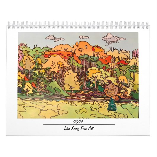 John Suessファインアート: 2022 Wall Calendar カレンダー (カバー)