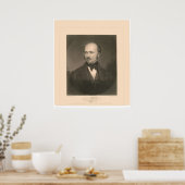 John Sutterのポートレート(1679A) – 復元 ポスター (キッチン)