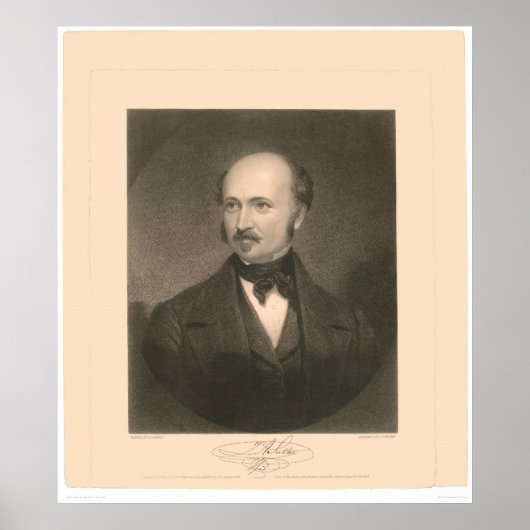 John Sutterのポートレート(1679A) – 復元 ポスター (正面)