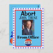 John Thuneポストカードの中止 ポストカード (正面/裏面)