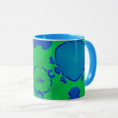 JOHN to Zany 3D Fractal to Blue and Green Mug マグカップ (正面右)